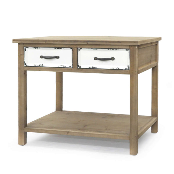 ガーデニング収納 ガーデンテーブル ドロワー付きサイドテーブル