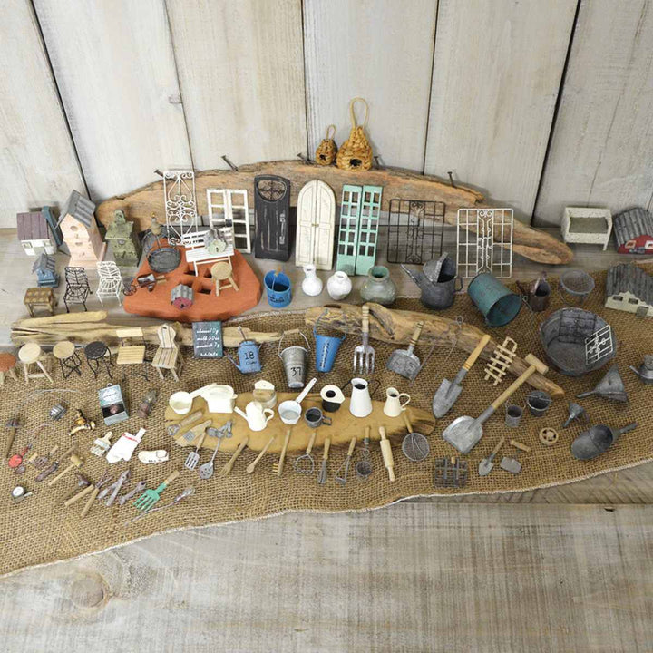 オーナメント ガーデニング 園芸 ミニチュアパーツ のこぎり M -3