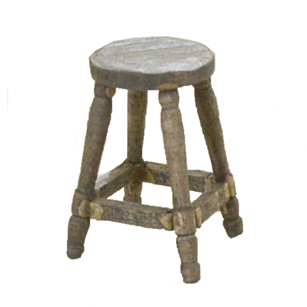 オーナメント ガーデニング 園芸 ミニチュアパーツ 木製バースツール Ｌ