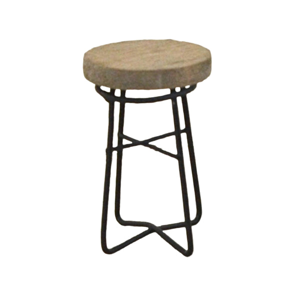 オーナメント ガーデニング 園芸 ミニチュアパーツ 木とワイヤーのスツール