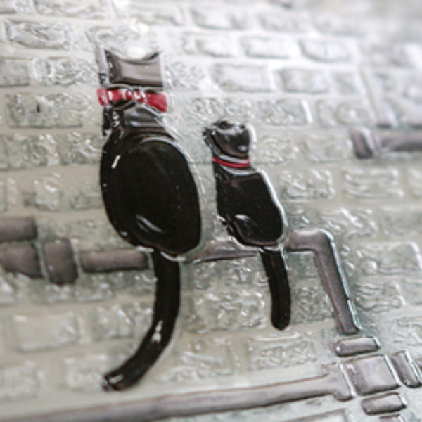 デコタイルシール 猫 25cm×100cm 貼ってはがせる リメイクシート