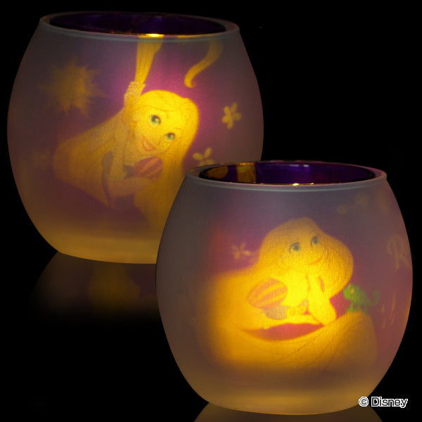 キャンドルホルダー 塔の上のラプンツェル シルエットグラス