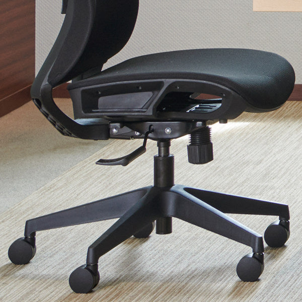 オフィスチェア 座面高43.5～48.5cm キャスター チェア メッシュ 高さ調節 ロッキング デスクチェア