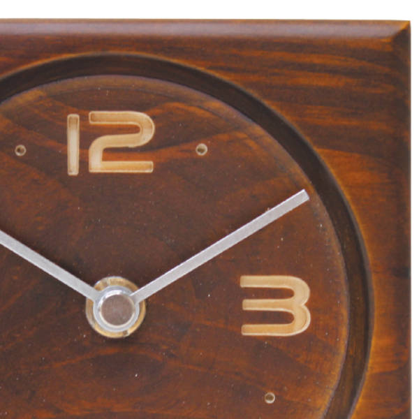 置き時計 森の時計 スクエア 木製 北欧 おしゃれ シンプル アナログ インテリア