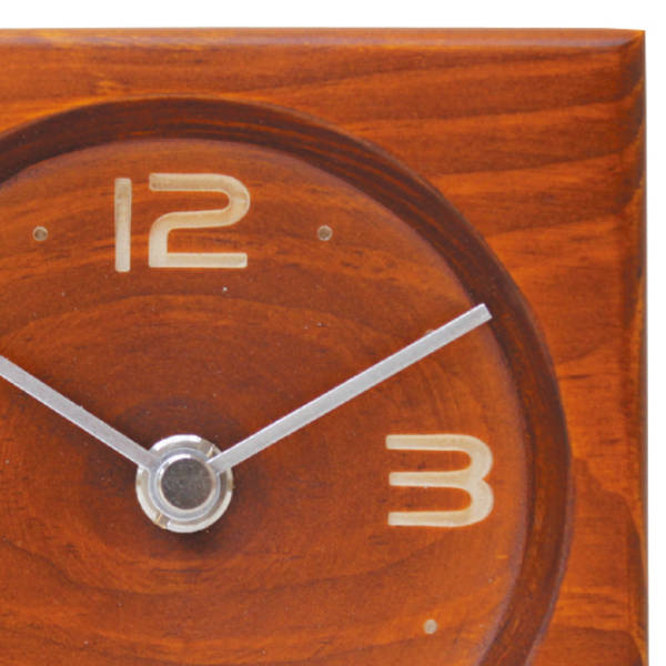 置き時計 森の時計 スクエア 木製 北欧 おしゃれ シンプル アナログ インテリア