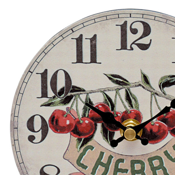 置き時計 テーブルクロック チェリー アメリカン アナログ インテリア 時計