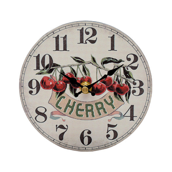 置き時計 テーブルクロック チェリー アメリカン アナログ インテリア 時計