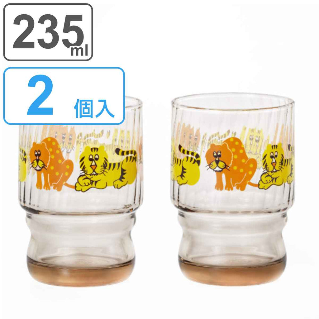 コップ 2個入り ペア 235ml 水飲みコップ アデリアレトロ ズーメイト