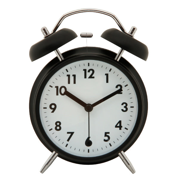 置き時計 ベル 目覚まし時計 コンパクト おしゃれ 電池式 アナログ アラーム インテリア