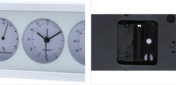 置き時計 温度計 湿度計 ダンデ 横型 アナログ インテリア おしゃれ