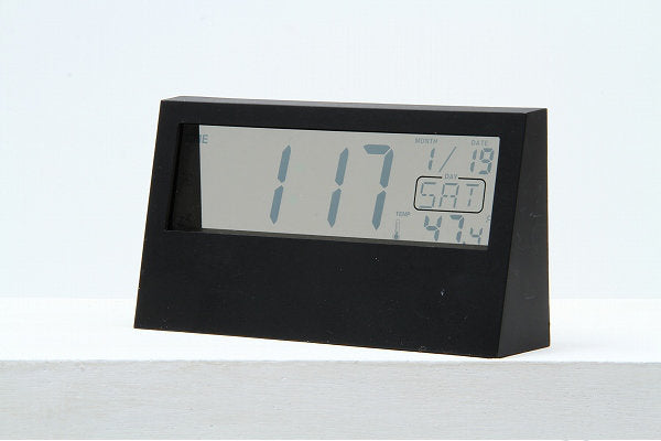 置き時計 デジタル 目覚まし時計 温度計 カレンダー インテリア