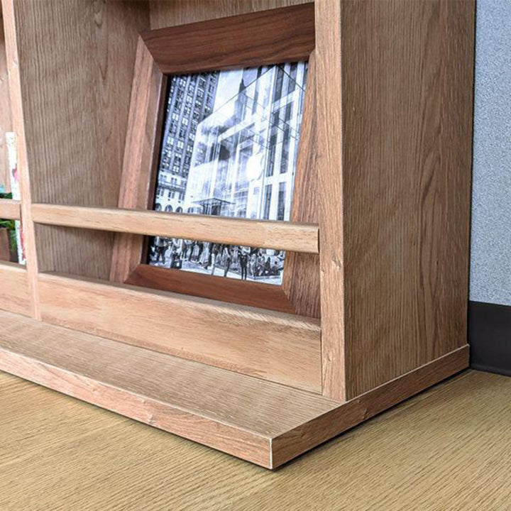 書棚奥行きスリムコミックシェルフヴィンテージ調ハイタイプ幅80cm