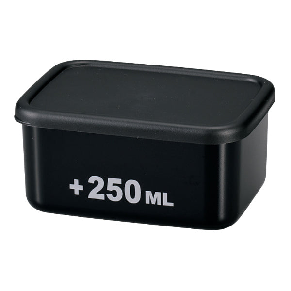 お弁当箱 1段 250ml 長方形 ランチプラス S 黒