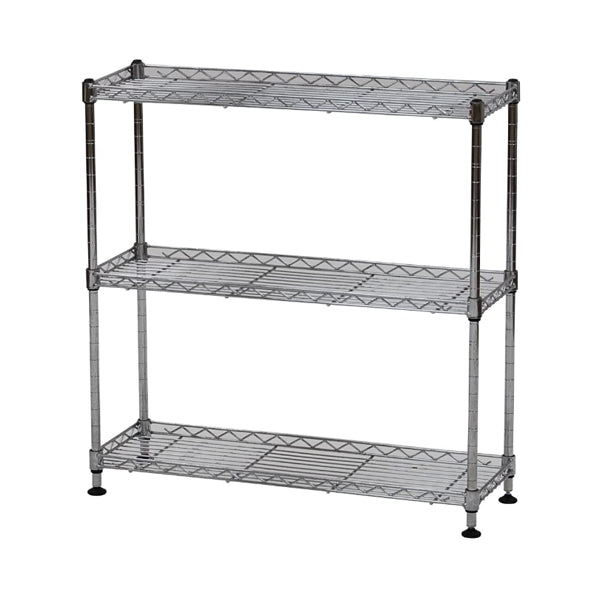 スチールラック 3段 オープンラック ローワイド 幅60cm