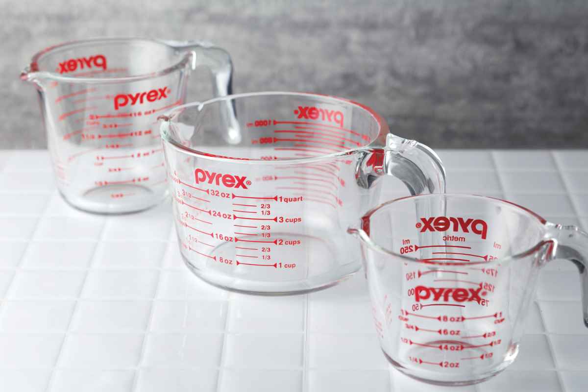 PYREX 計量カップ 250ml 耐熱ガラス 取っ手付き メジャーカップ