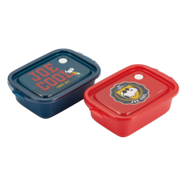 お弁当箱 シール容器 抗菌 2個入 PEANUTS スヌーピー Joe Cool 50th Anniversary