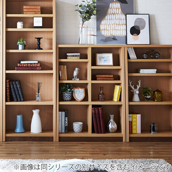 本棚 木製 ブックシェルフ 強化棚板 日本製 幅67cm 高さ180cm