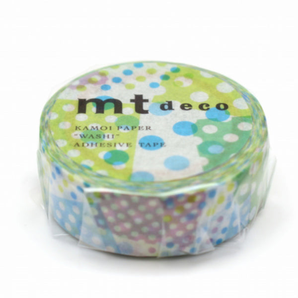マスキングテープ 幅15mm×7m ネガポジドット mt DECO
