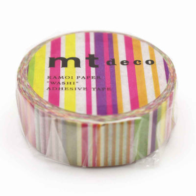 マスキングテープ マルチボーダー 幅15mm×7m mt DECO