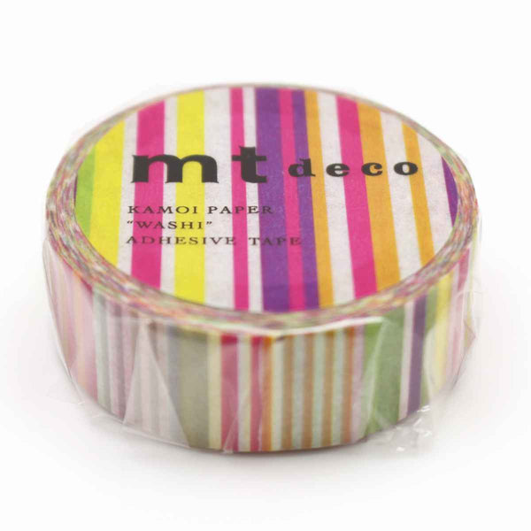 マスキングテープ マルチボーダー 幅15mm×7m mt DECO