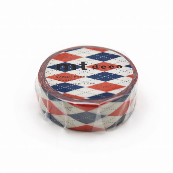 マスキングテープ 15mm×7m アーガイル mt DECO マステ