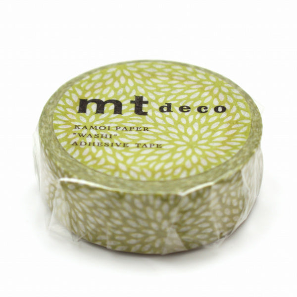 マスキングテープ むじな菊 幅15mm×7m mt DECO