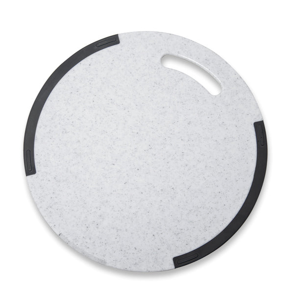 まな板丸直径35cm食洗機対応石目調おこしやすいラバー付耐熱抗菌まな板
