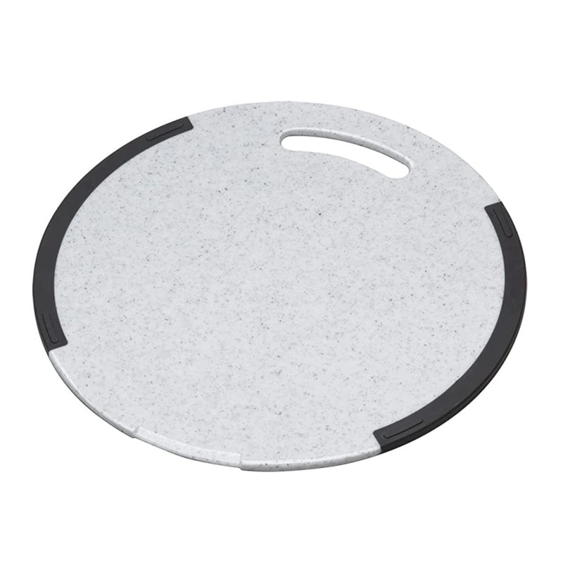 まな板丸直径35cm食洗機対応石目調おこしやすいラバー付耐熱抗菌まな板