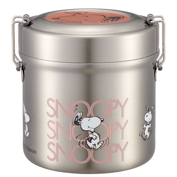 弁当箱 保温 抗菌 600ml 真空ステンレス 保温弁当箱 PEANUTS スヌーピー AWESOME