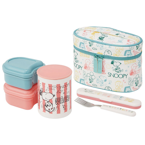 弁当箱 保温 560ml 抗菌 保温ジャー付ランチ PEANUTS スヌーピー AWESOME