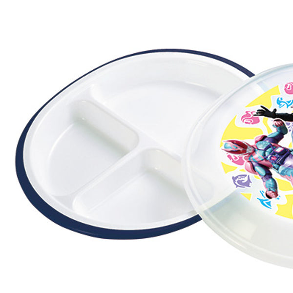 ランチプレート フタ付き 仮面ライダーリバイス 仕切り皿 子供 食器 プラスチック キャラクター 日本製