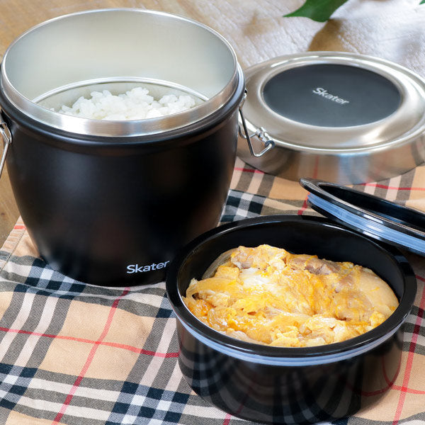 弁当箱 保温 抗菌 800ml 丼 真空ステンレス SKATER 保温弁当箱 -14