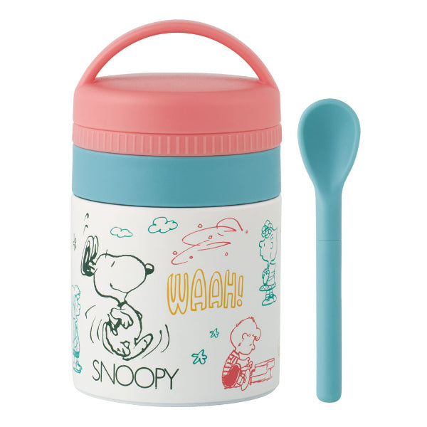 弁当箱 保温 フードポット 180ml 抗菌 ミニ スープジャー PEANUTS スヌーピー AWESOME