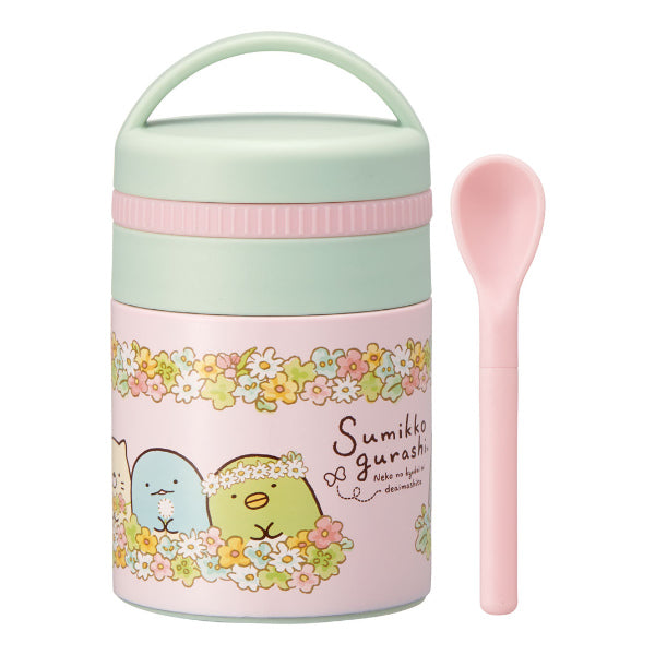 弁当箱 保温 フードポット 180ml 抗菌 ミニ スープジャー すみっコぐらし ねこのきょうだいにであいました