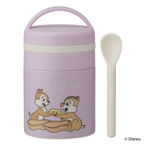 弁当箱 保温 フードポット 180ml 抗菌 ミニ スープジャー チップ＆デール スモーキーカラー