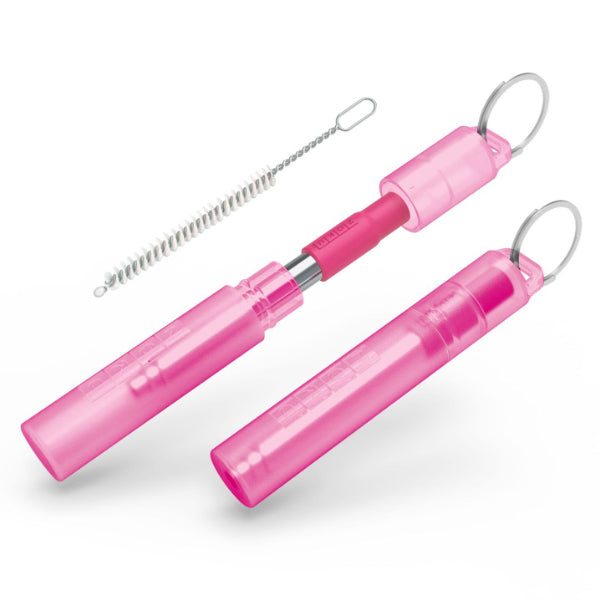 ストロー 23cm ポケットストロー ゾク ZOKU エコストロー ステンレス シリコン 折りたたみ