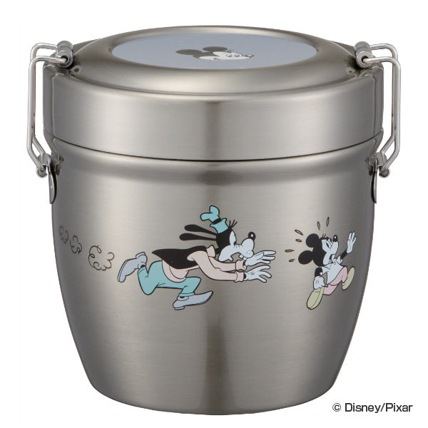 弁当箱 保温 550ml 丼 抗菌 真空ステンレス ミッキーマウス スモーキーカラー