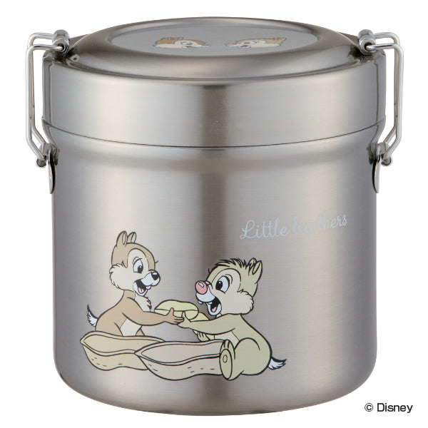 弁当箱 保温 丼 600ml 抗菌 真空ステンレス 保温弁当箱 チップ＆デール スモーキーカラー