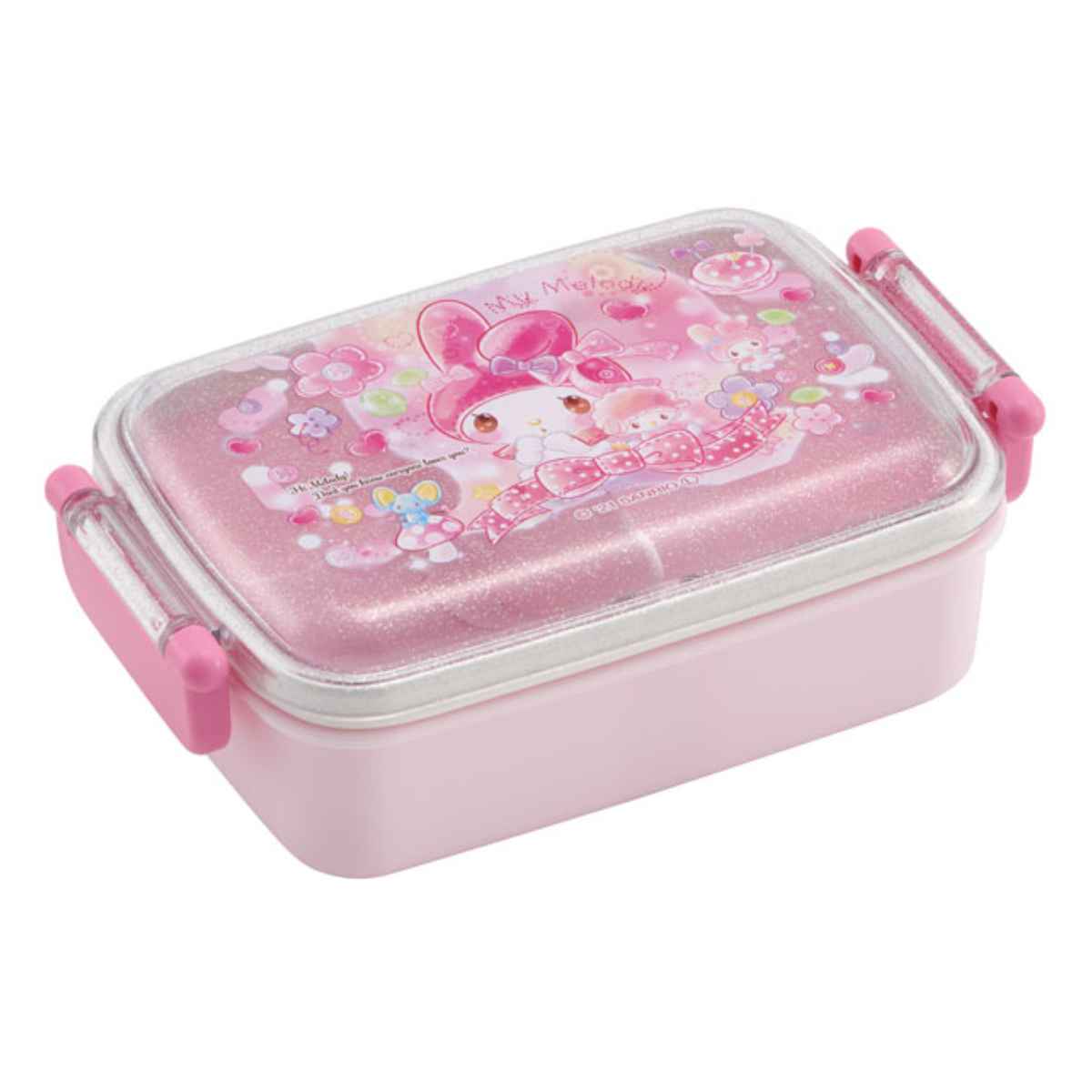 お弁当箱 1段 450ml 抗菌 ふわっと タイトランチ マイメロディ