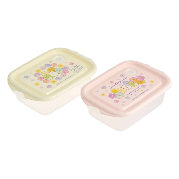 お弁当箱 シール容器 抗菌 シールボックス M 2個セット すみっコぐらし フラワー