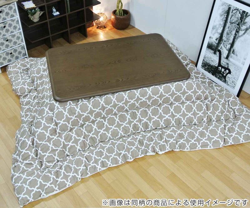 こたつ布団 楕円形 厚掛け 210×250cm 丸 日本製 綿100％ 消臭