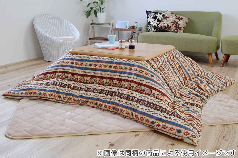 こたつ布団 楕円形 厚掛け 210×300cm 丸 日本製 綿100％ 消臭