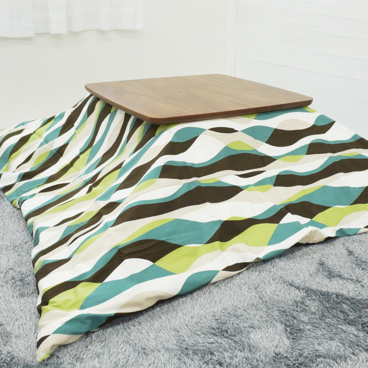 こたつ布団カバー 200×200cm 正方形 ウェーブ 綿100％ 日本製 -5