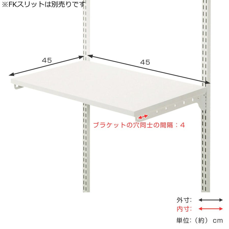 壁面収納 棚 幅45cm 奥行45cm フィットラック TSセット