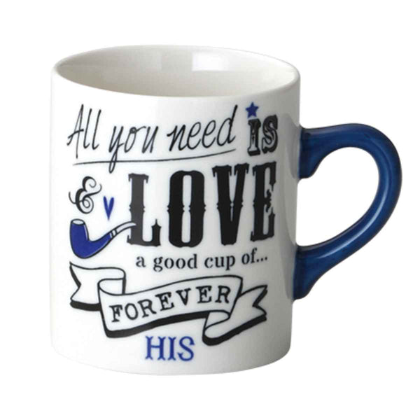 マグカップ 325ml LOVERS MUG HIS HERS 磁器 美濃焼 日本製