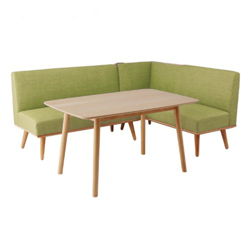 ソファ テーブル 3点セット 右カウチ L字 木製 ファブリック