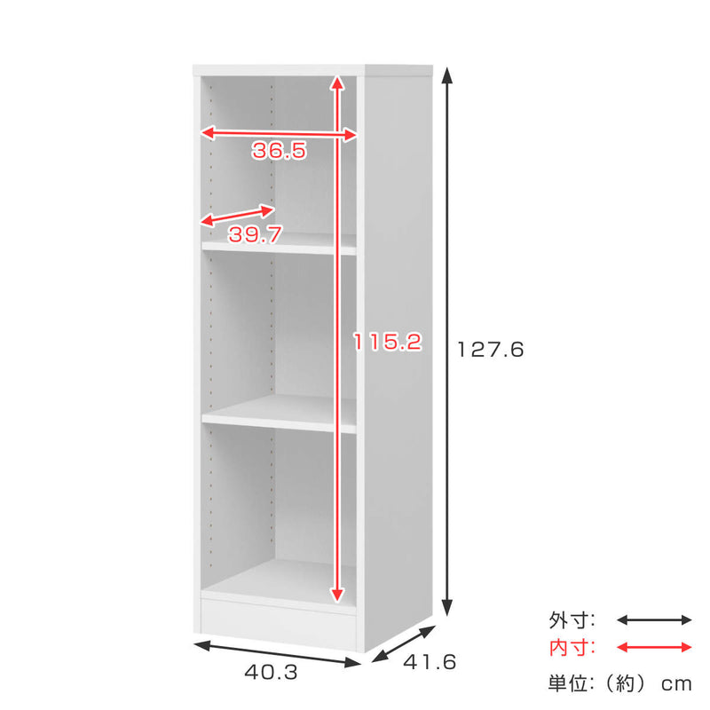 多目的棚 チョイスグリッドラック 1列タイプ 幅40.3 高さ127.6cm ミディアムディープ