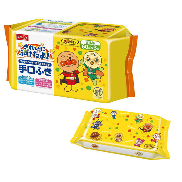 ウェットティッシュ アンパンマン 手口ふき 60枚 3個入り
