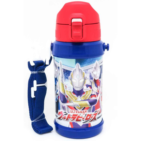 水筒 キッズ 600ml ステンレス 直飲み ワンタッチ ULTRAMAN ウルトラヒーローズ