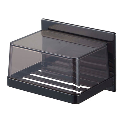 山崎実業 tower マグネットバスルーム カバー付きソープトレー